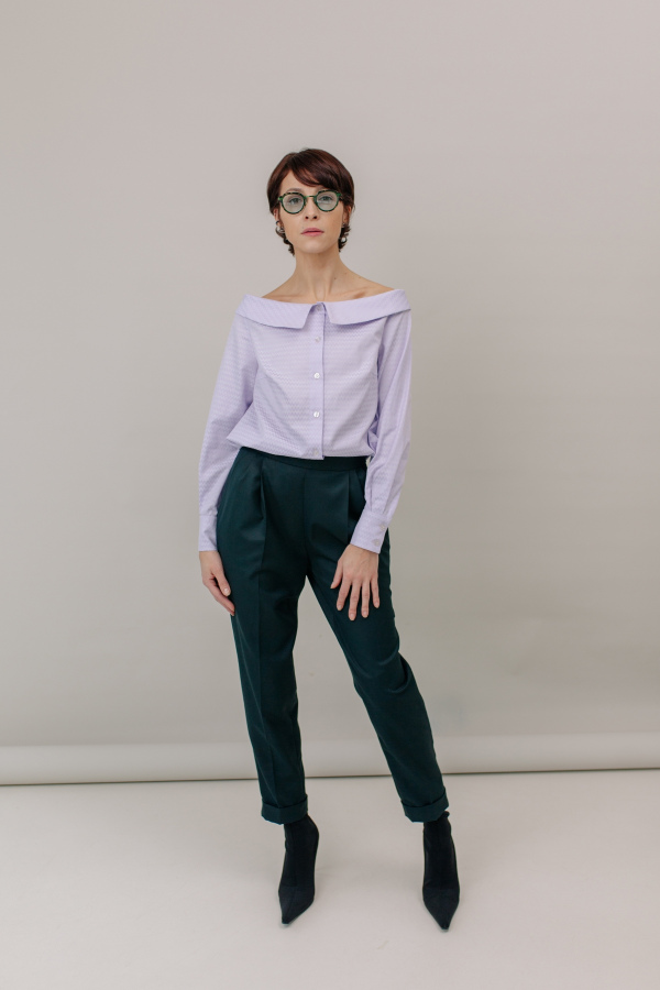 Брюки SLIM, хвоя