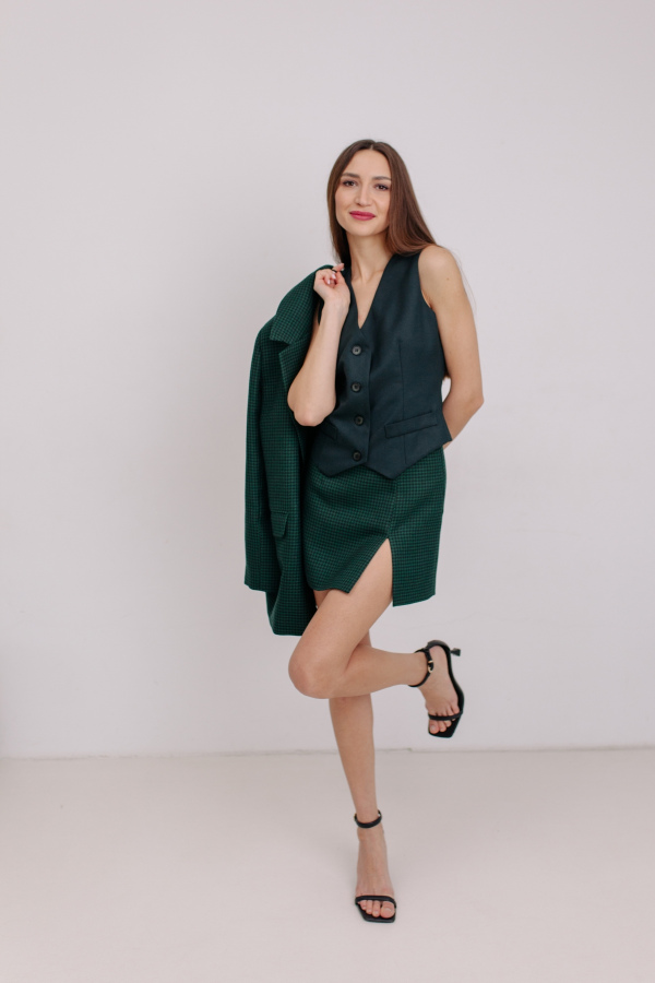 Юбка MINI, гусиная лапка 